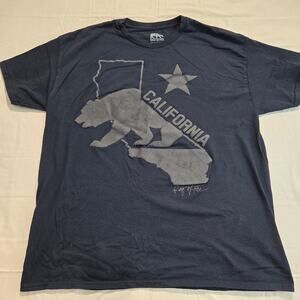 Ring of Fire Men's Embossed California Bear T-shirt Size XL